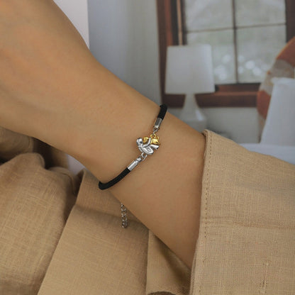 Katy™ - Bracelet Cordon avec Icône de Chien