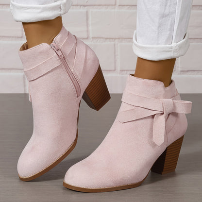 Léa | Bottines Élégantes à Talon Stable
